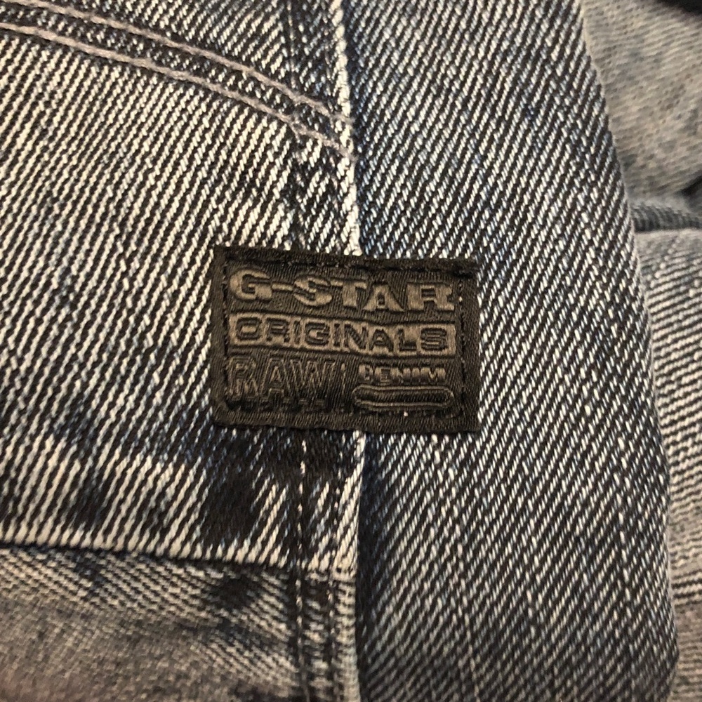 G-Star Slim Men's Denim Jeans in Light Blue with Black Patch